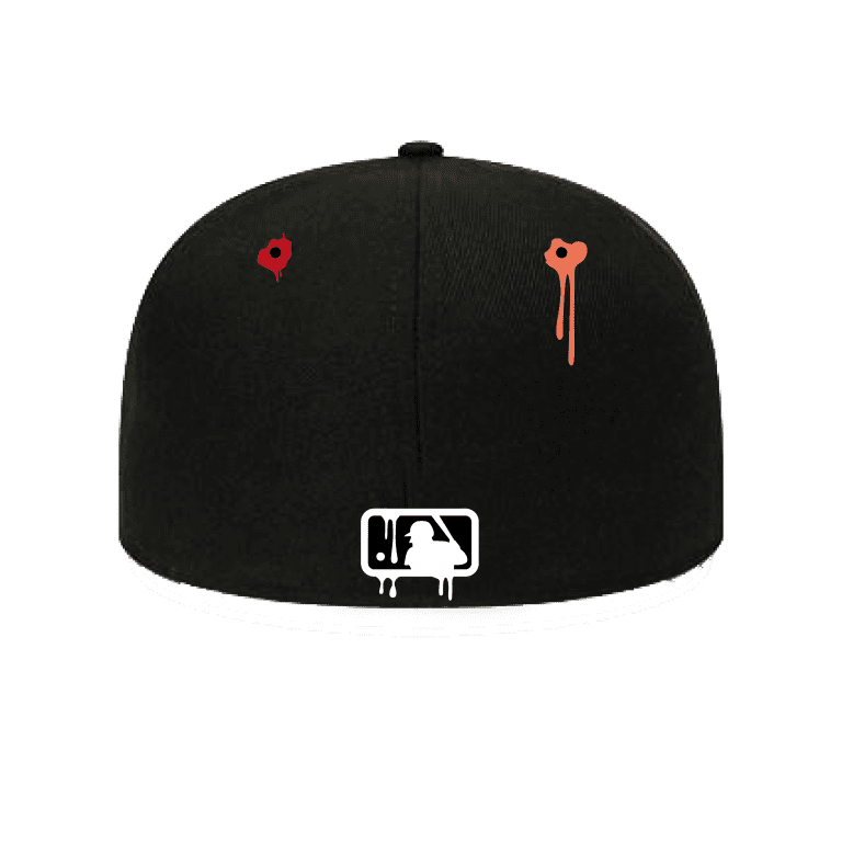 DRIP NEW ERA FITTED CAP(BLACK)